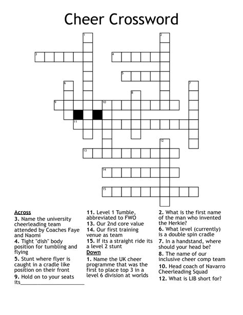 Here are the possible solutions for "Cheer" clue. . Cheer crossword clue